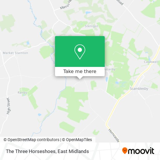 The Three Horseshoes map