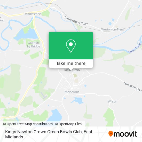 Kings Newton Crown Green Bowls Club map