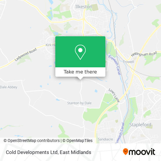 Cold Developments Ltd map