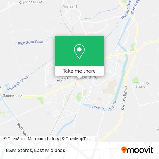 B&M Stores map