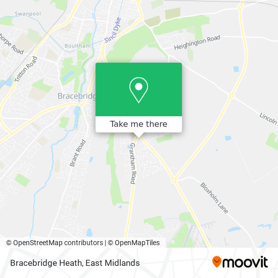 Bracebridge Heath map