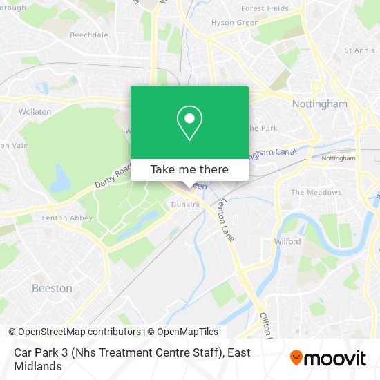 Car Park 3 (Nhs Treatment Centre Staff) map