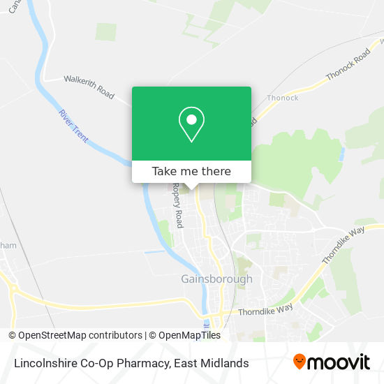 Lincolnshire Co-Op Pharmacy map