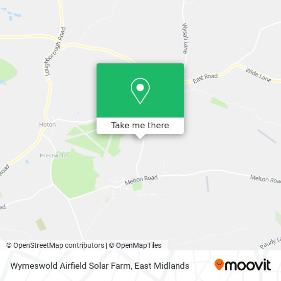 Wymeswold Airfield Solar Farm map