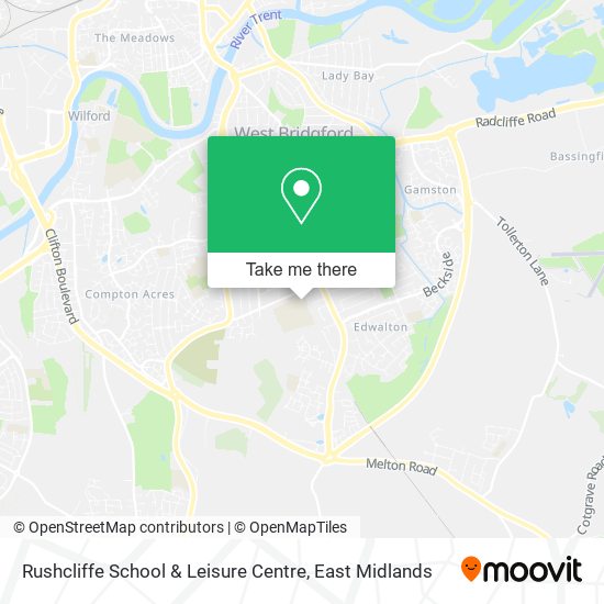Rushcliffe School & Leisure Centre map