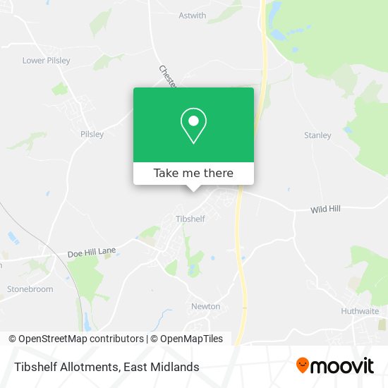 Tibshelf Allotments map
