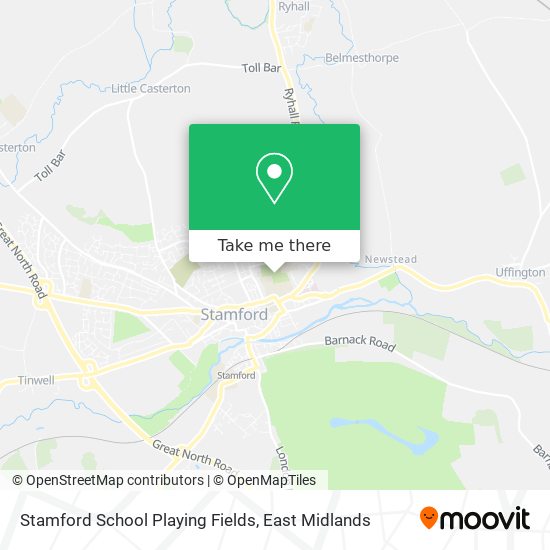 Stamford School Playing Fields map
