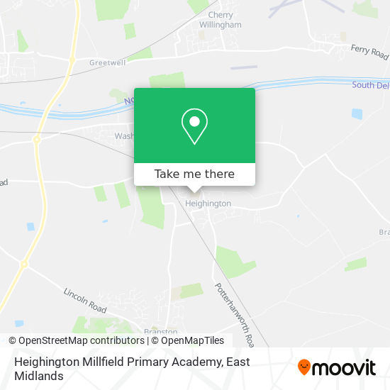 Heighington Millfield Primary Academy map