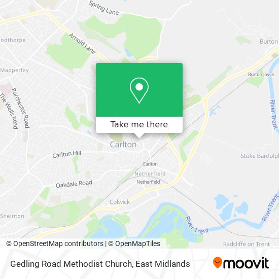 Gedling Road Methodist Church map