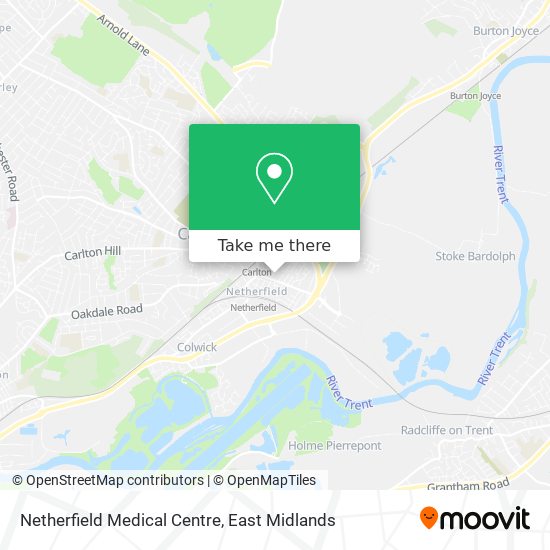Netherfield Medical Centre map