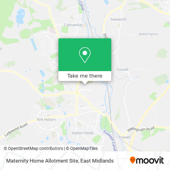 Maternity Home Allotment Site map