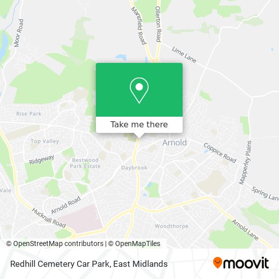 Redhill Cemetery Car Park map