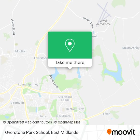 Overstone Park School map