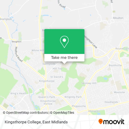Kingsthorpe College map