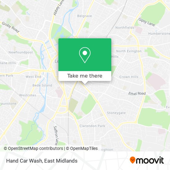 Hand Car Wash map