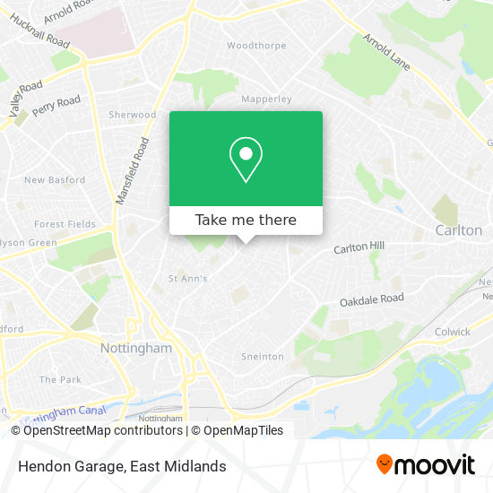 Hendon Garage map