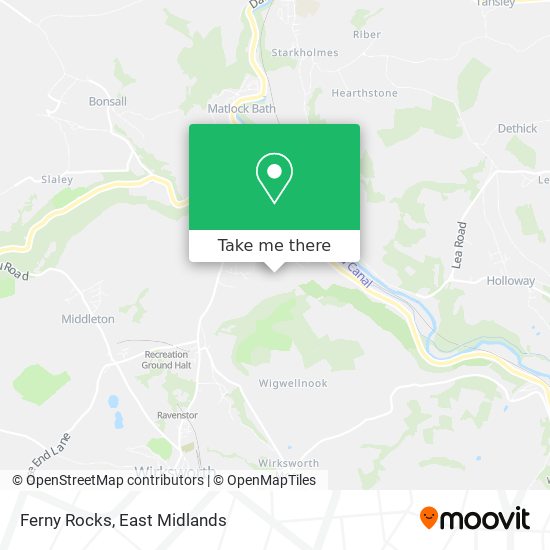 Ferny Rocks map