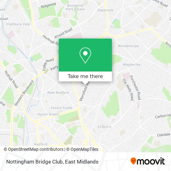 Nottingham Bridge Club map