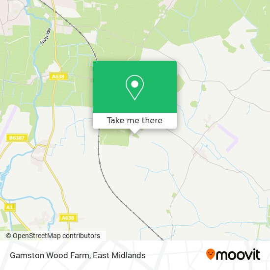 Gamston Wood Farm map