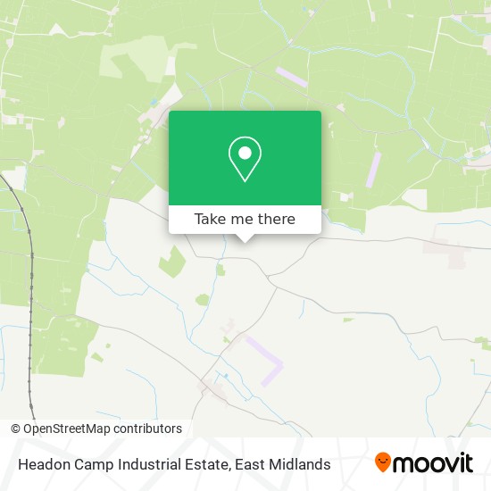 Headon Camp Industrial Estate map