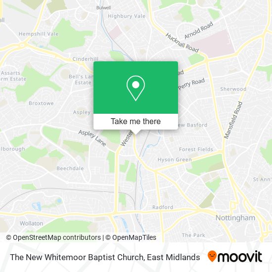 The New Whitemoor Baptist Church map