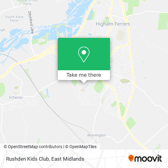 Rushden Kids Club map