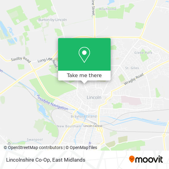 Lincolnshire Co-Op map