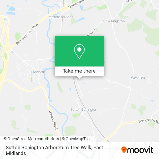 Sutton Bonington Arboretum Tree Walk map