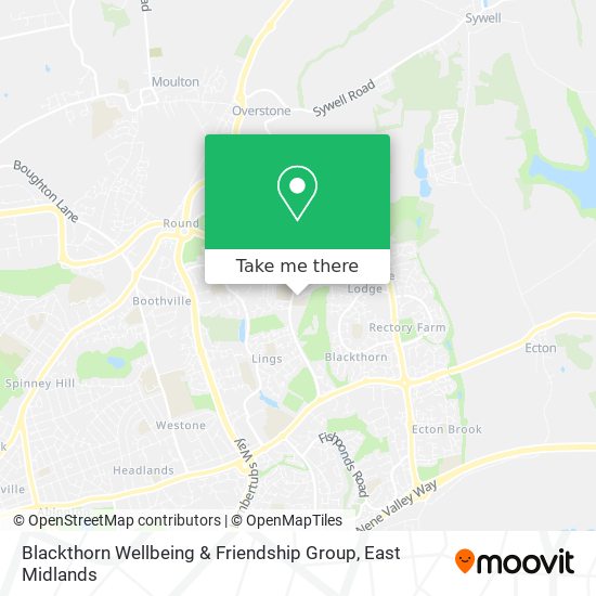 Blackthorn Wellbeing & Friendship Group map
