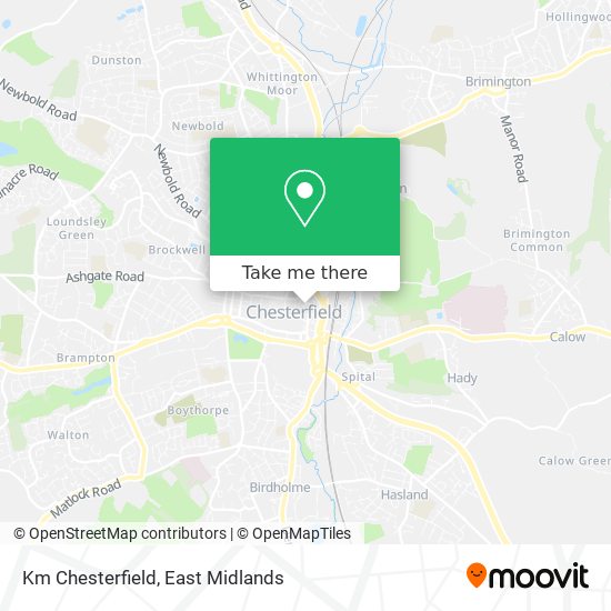 Km Chesterfield map
