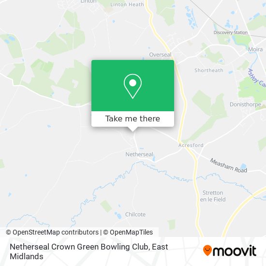 Netherseal Crown Green Bowling Club map