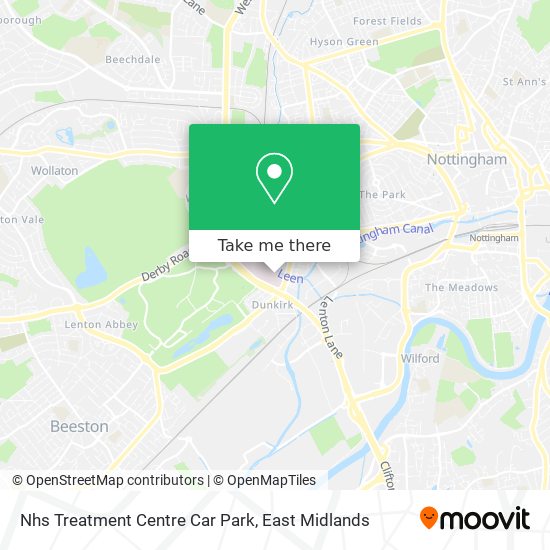 Nhs Treatment Centre Car Park map