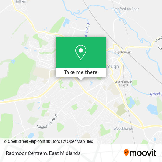 Radmoor Centrem map