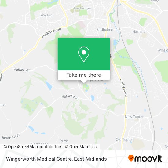 Wingerworth Medical Centre map