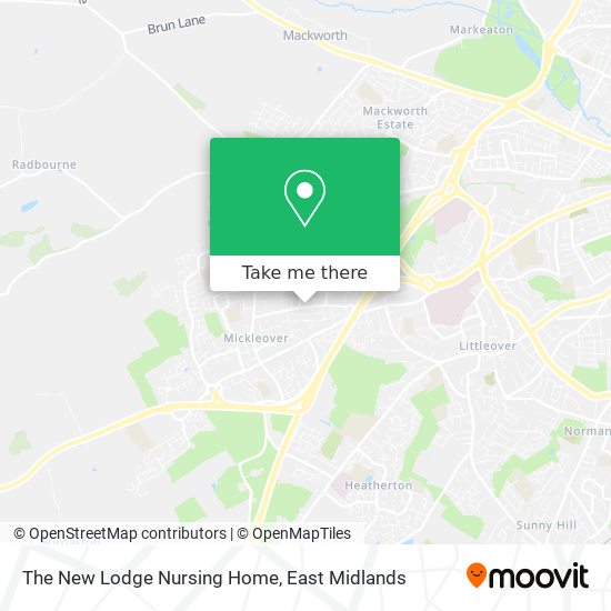 The New Lodge Nursing Home map