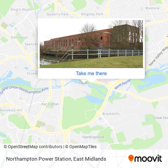Northampton Power Station map