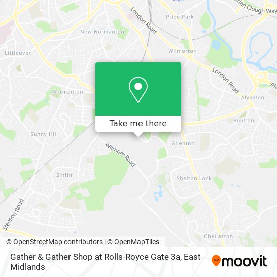 Gather & Gather Shop at Rolls-Royce Gate 3a map