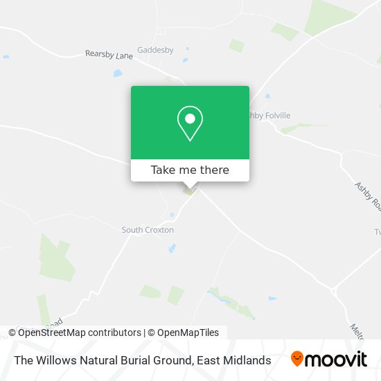 The Willows Natural Burial Ground map