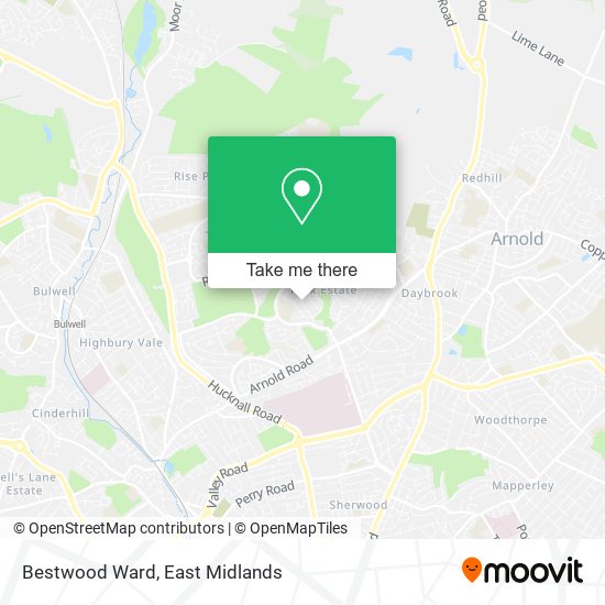 Bestwood Ward map