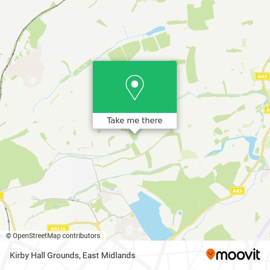 Kirby Hall Grounds map