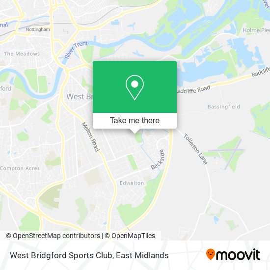 West Bridgford Sports Club map