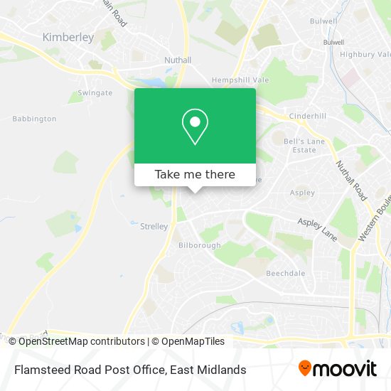 Flamsteed Road Post Office map