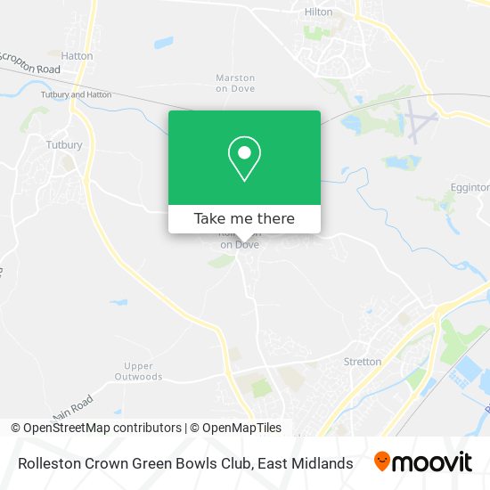 Rolleston Crown Green Bowls Club map
