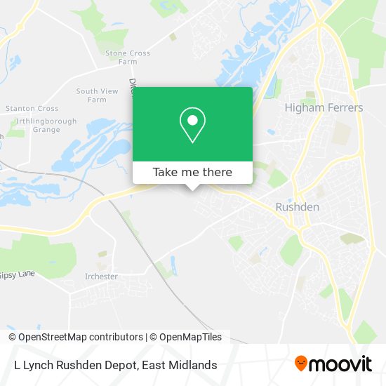 L Lynch Rushden Depot map