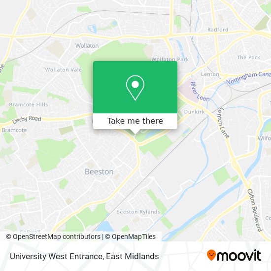 University West Entrance map