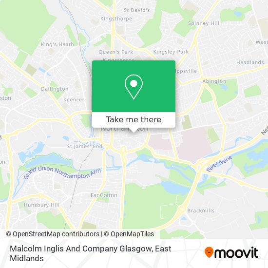 Malcolm Inglis And Company Glasgow map