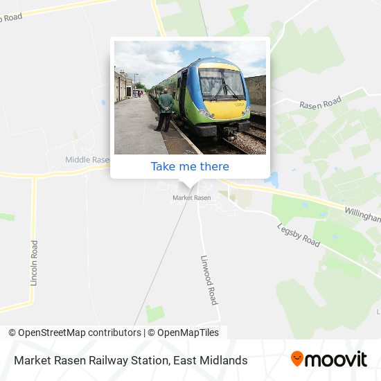 Market Rasen Railway Station map