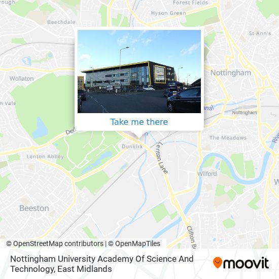 Nottingham University Academy Of Science And Technology map