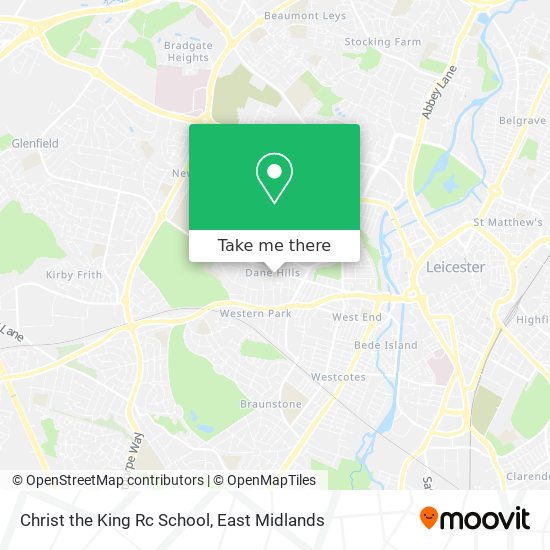 Christ the King Rc School map