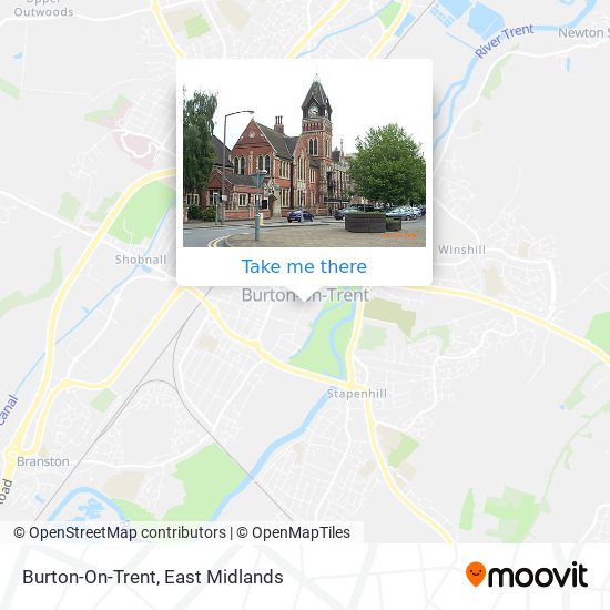 Burton-On-Trent map